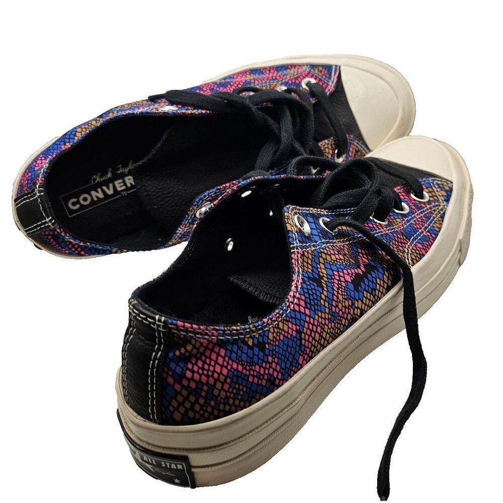 Women's Converse Chuck Taylor All Star Black w/Pink, Gold, Blue Size 8 US, 6 UK